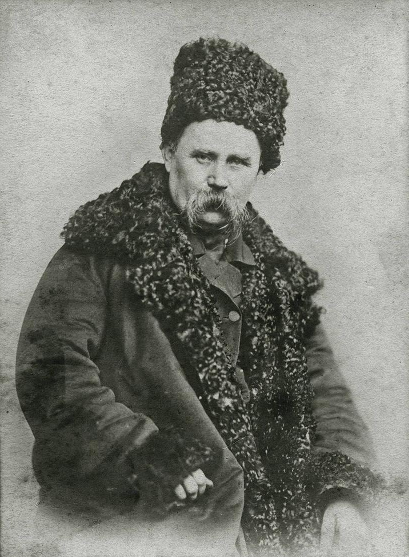 Taras Shevchenko in April 1859, whose artistic spirit echoes in Volodymyr Orlovsky's landscape paintings and sky portrayals.