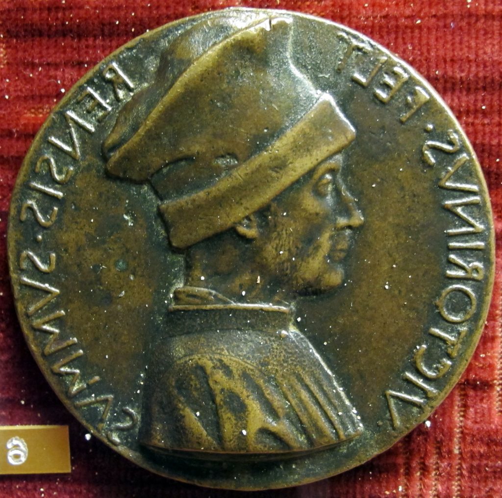 Medal of Vittorino da Feltre by Pisanello in 1448 Renaissance and Gothic art