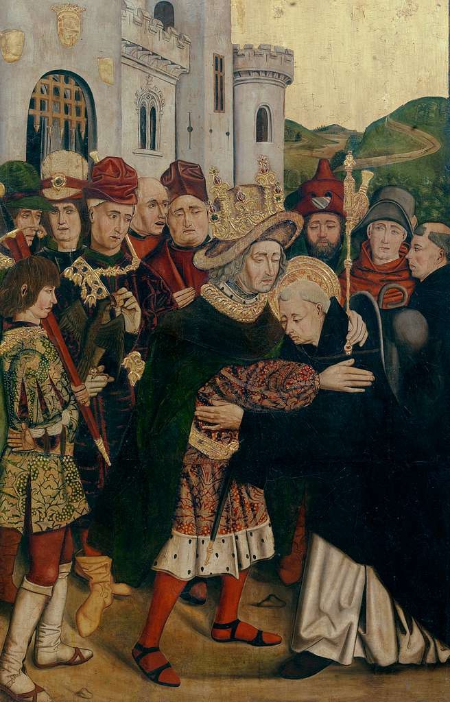 Bartolome Bermejo's painting of Fernando I of Castilla, capturing royal dignity with precise Gothic art style and Flemish influence