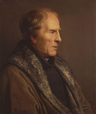 Portrait of the artist Caspar David Friedrich by Carl Johann Bahr, capturing the contemplative spirit of the Romantic era.