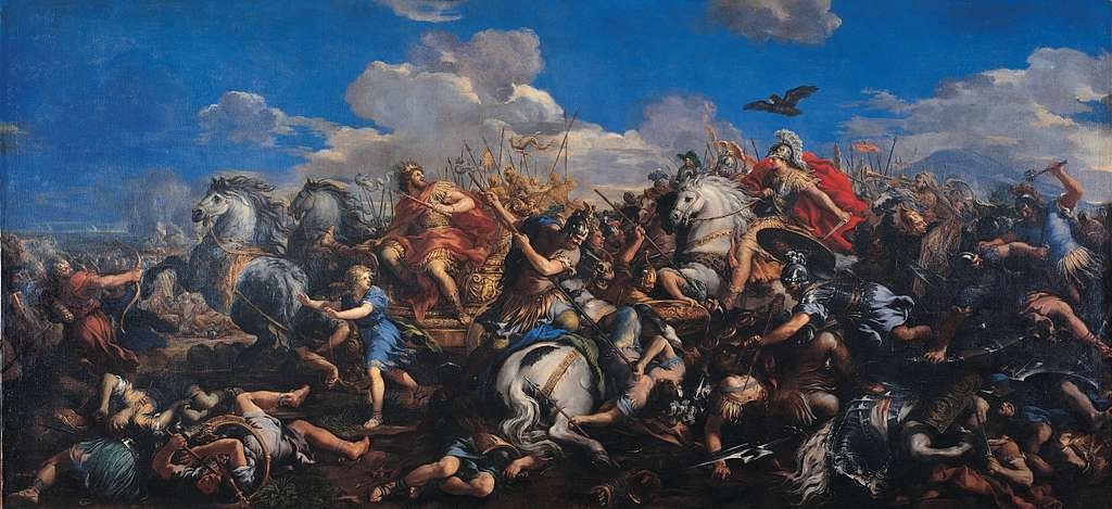Battle of Alexander Versus Darius by Pietro da Cortona 1650