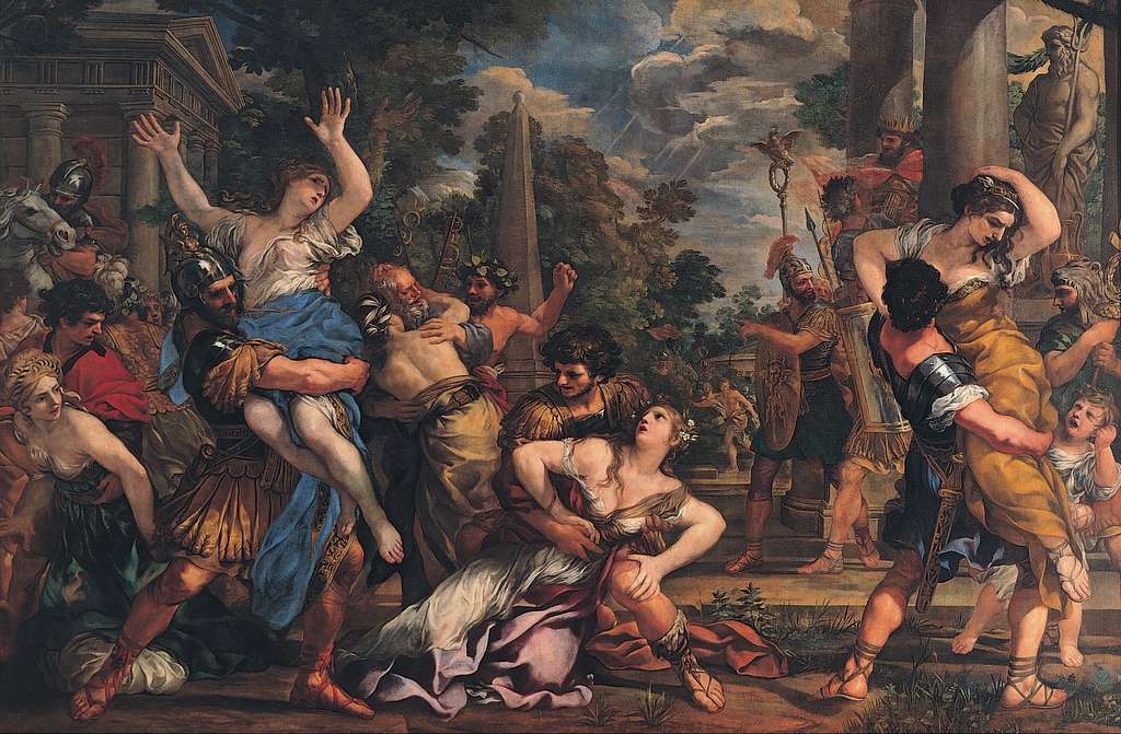The Rape of the Sabines by Pietro da Cortona in 1631