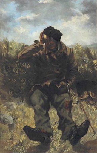 The Fifer' by Edouard Manet – An iconic work of French Painting, exhibiting a youthful vigor and a modern approach that echoes the Realist influence of Gustave Courbet
