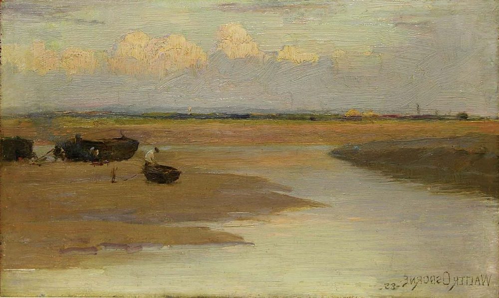 Walter Frederick Osborne RHA (1859-1903) LOW TIDE Oil on panel