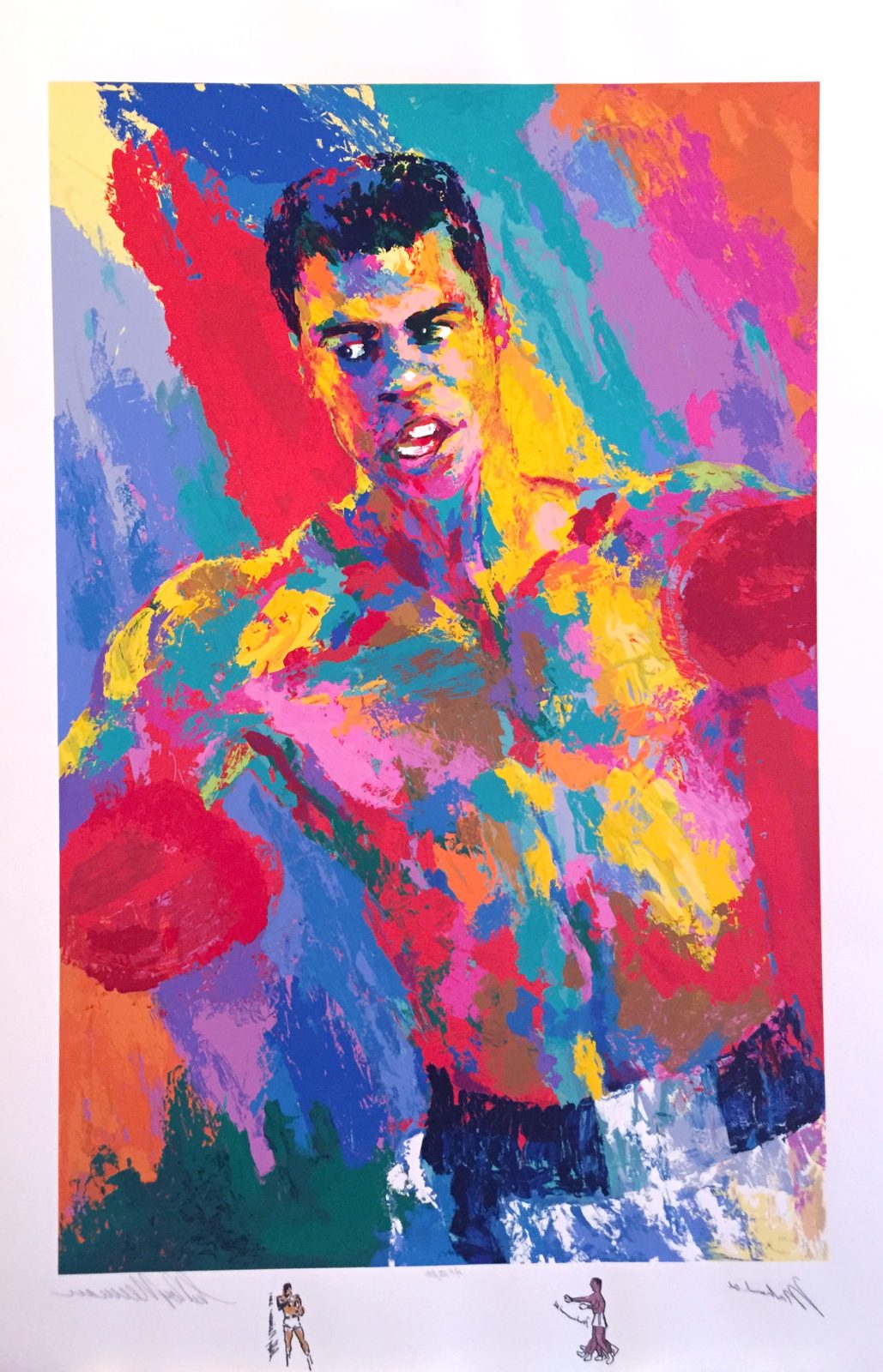 "Muhammad Ali: The Athlete of the Century" is a 2001 limited edition serigraph by American artist LeRoy Neiman