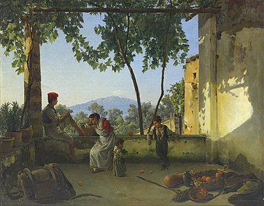 Balcony in Sorrento is a luminous and atmospheric landscape showcasing his mastery of light and composition. 