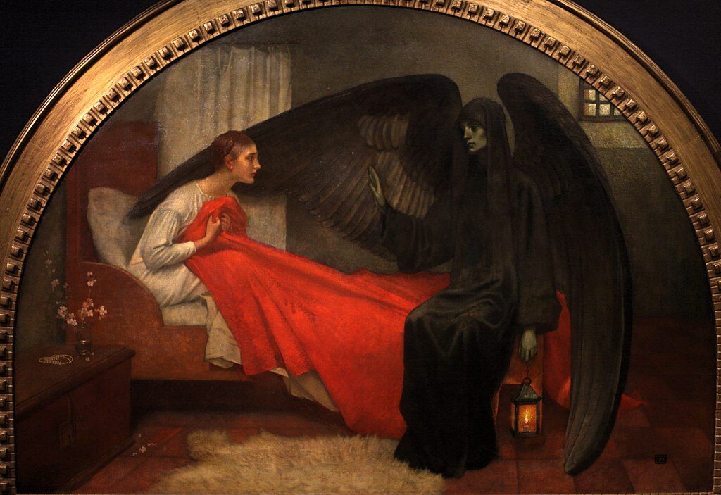 Death and the Maiden, ca. 1908 by Marianne Stokes