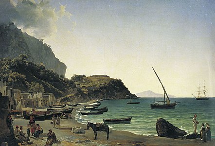 Marina Grande, Capri is a beautiful depiction of the famous coastal village on the island of Capri.
