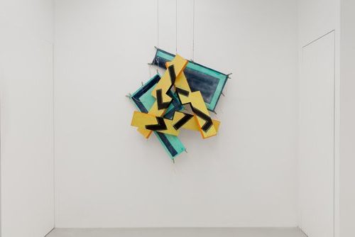 Turumagi (1992) uses bold shapes and vibrant colors, blending abstraction with fluid motion to create a dynamic, energetic visual experience.