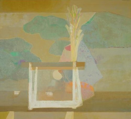  Well is a striking example of Okada's ability to balance abstract form with emotional resonance. 