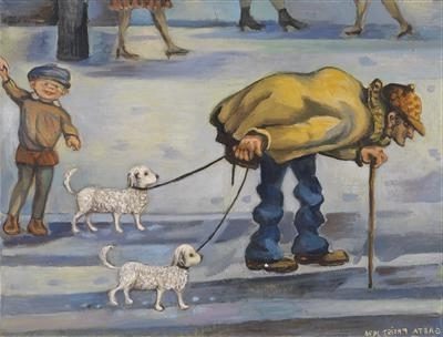 It reflects Freist's interest in depicting ordinary scenes with a touch of magic realism.