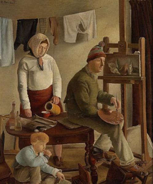 Artist's Family exemplifies her Magic Realism style.