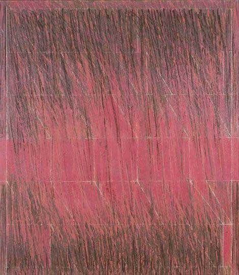 Crossfield I (1968) by Jack Tworkov is a geometric abstract painting that reflects his shift from gestural Expressionism to a more structured, deliberate composition.