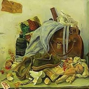 En voyage (1938) exemplifies her Magic Realism style, blending realistic imagery with surreal elements
