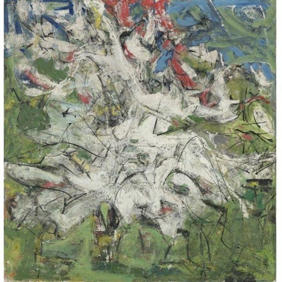 Showcases part of his exploration of the intersection between formal abstraction and expressive spontaneity.