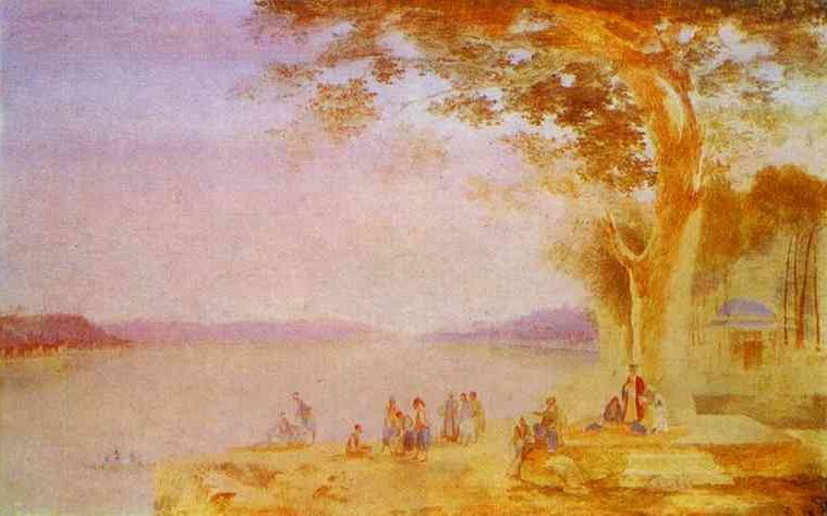 Oriental Landscape (1821) is an intriguing example of the artist’s exploration of foreign and exotic scenes