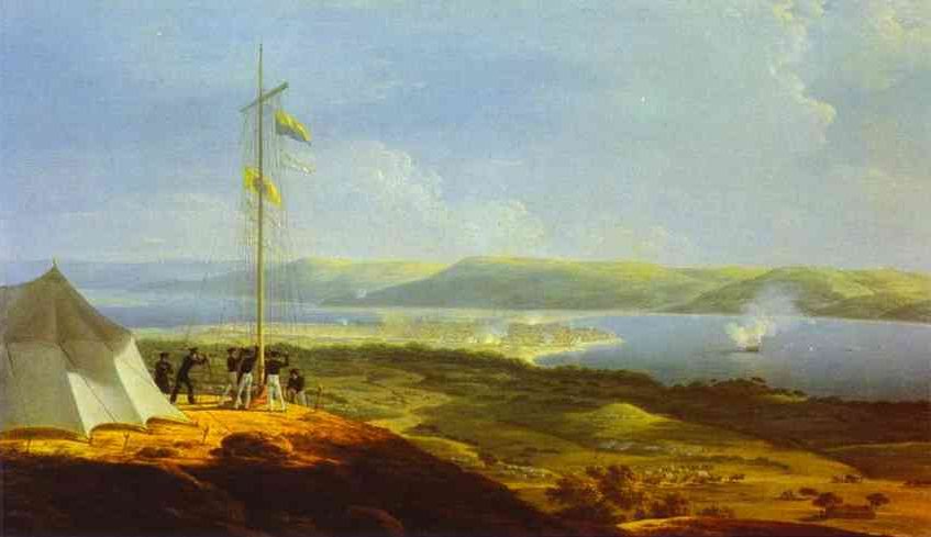 View of the Military Telegraph near Varna (1829), a remarkable landscape that captures both the natural beauty and the technological advancements of the period.