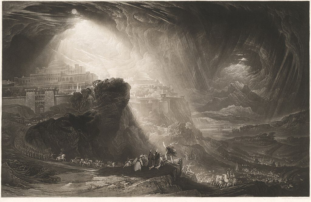 Joshua Commanding the Sun to Stand Still (1827) reflects themes of divine intervention, power, and biblical prophecy.