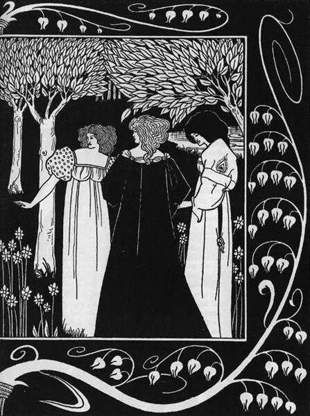 How Sir Launcelot was Known by Dame Elaine I (1893) reflects a pivotal moment from Arthurian legend, where Dame Elaine recognizes Sir Launcelot in an ethereal setting.

