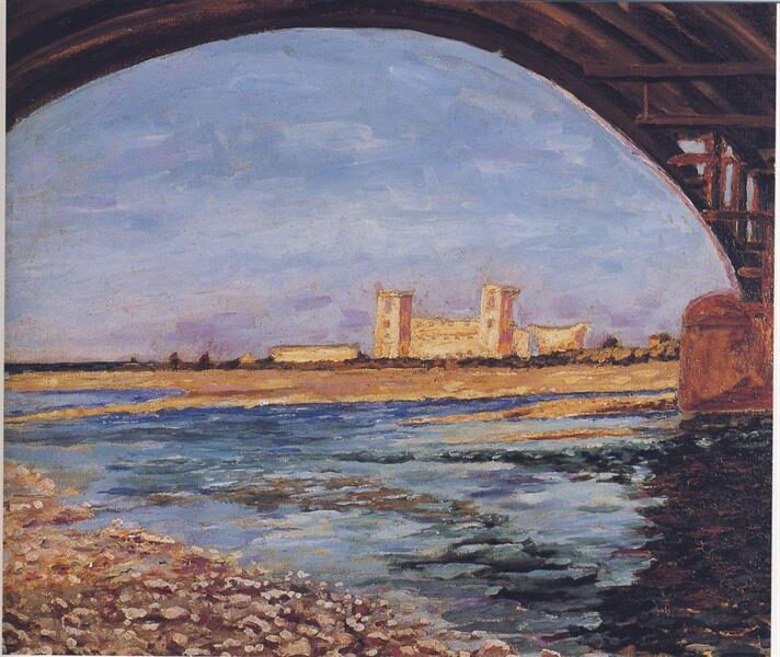 Racecourse, Nice (1921) by Winston Churchill reflects the artist’s fascination with light, movement, and leisure scenes