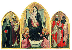 The San Giovenale Triptych (1422) by Masaccio  reflects the early development of Renaissance painting.