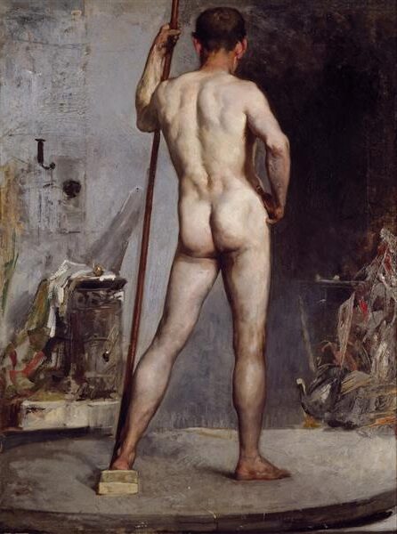 Acadèmia del Natural (1884)  reflects themes of academic rigor, anatomical precision, and classical training. 