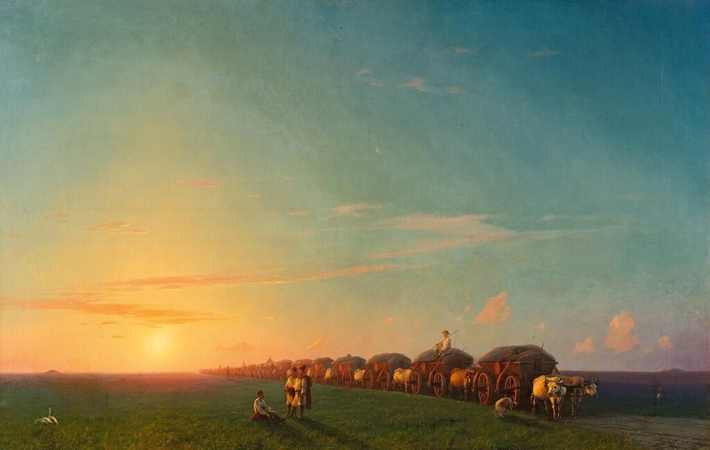 Landscape with Settlers (1856) reflects the artist’s ability to capture both the serenity and dynamism of human interaction with nature.