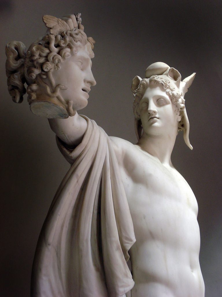 Perseus with the Head of Medusa (1804–1806) showcases his skill in idealized anatomy, balance, and classical composition.