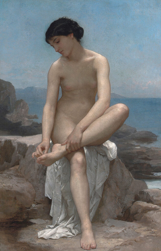 The Bather (Baigneuse) (1879)   reflects themes of purity, grace, and classical idealism.