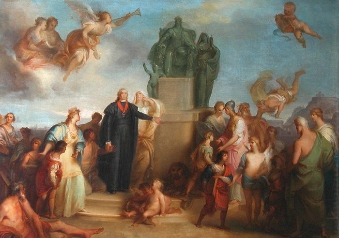 Alegoria à Fundação da Casa Pia" (Allegory to the Foundation of the Casa Pia), painted by Domingos Sequeira between 1792-1794
