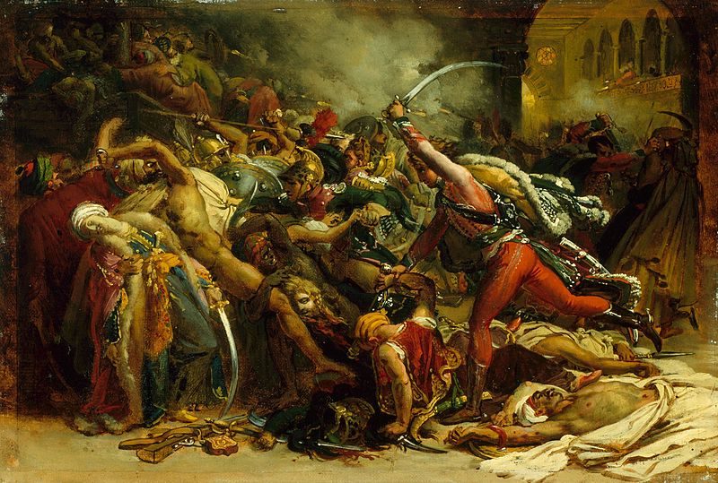 The Revolt of Cairo" (c. 1810) depicts the Egyptian uprising against French rule on October 21, 1798