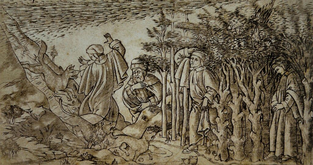 Engraving after Botticelli (c. 1480s) reflects his intricate and flowing style, translated into the medium of print.