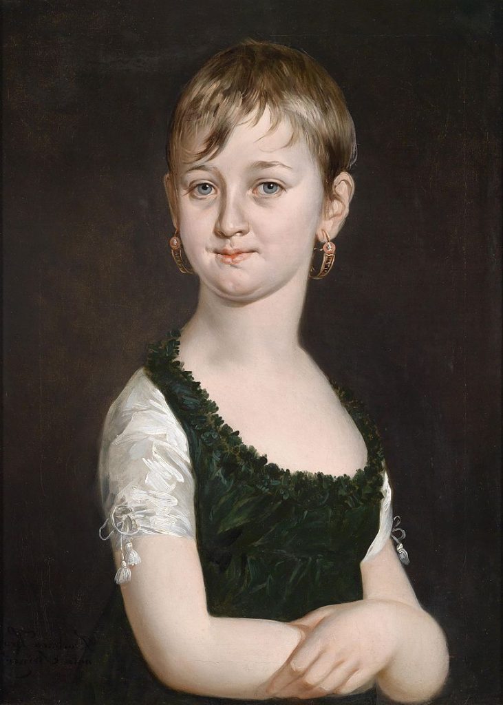 Portrait of a Young Girl (c. 1825) by Barbara Krafft reflects a refined and mature artistic approach.