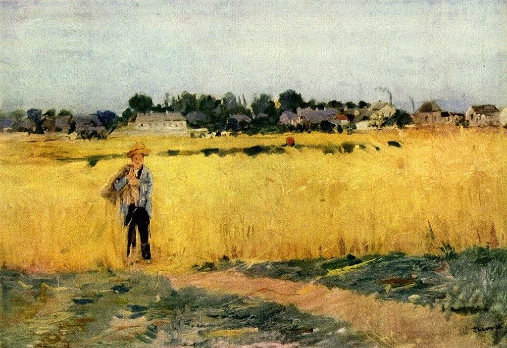 Grain field, c. 1875 by Berthe Morisot at the Musée d'Orsay