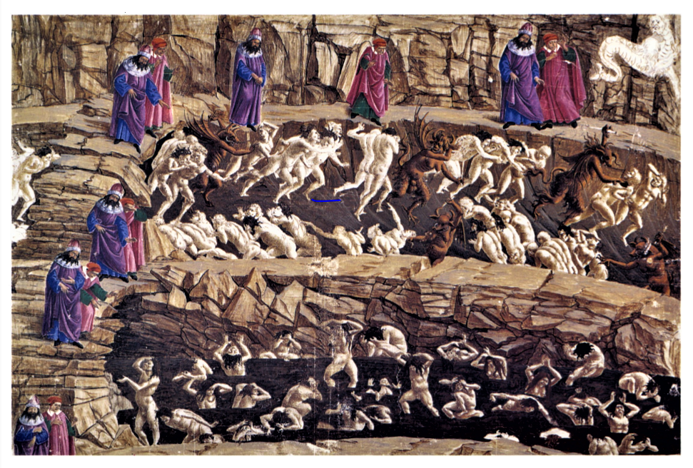 Divine Comedy Illustrated by Botticelli (c. 1480–1495) reflects his masterful interpretation of Dante Alighieri’s epic poem