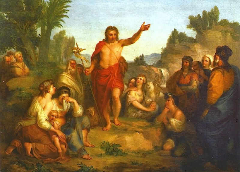 Pregação de S. João Baptista, 1793 is a religious painting that depicts St. John the Baptist preaching to a gathered crowd.