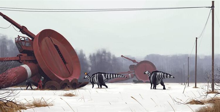 Tales from the Loop by Simon Stalenhag in 2014