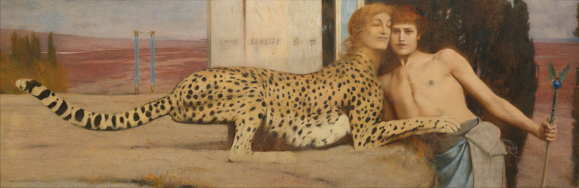 Caress of the Sphinx, 1896 by Fernand Khnopff