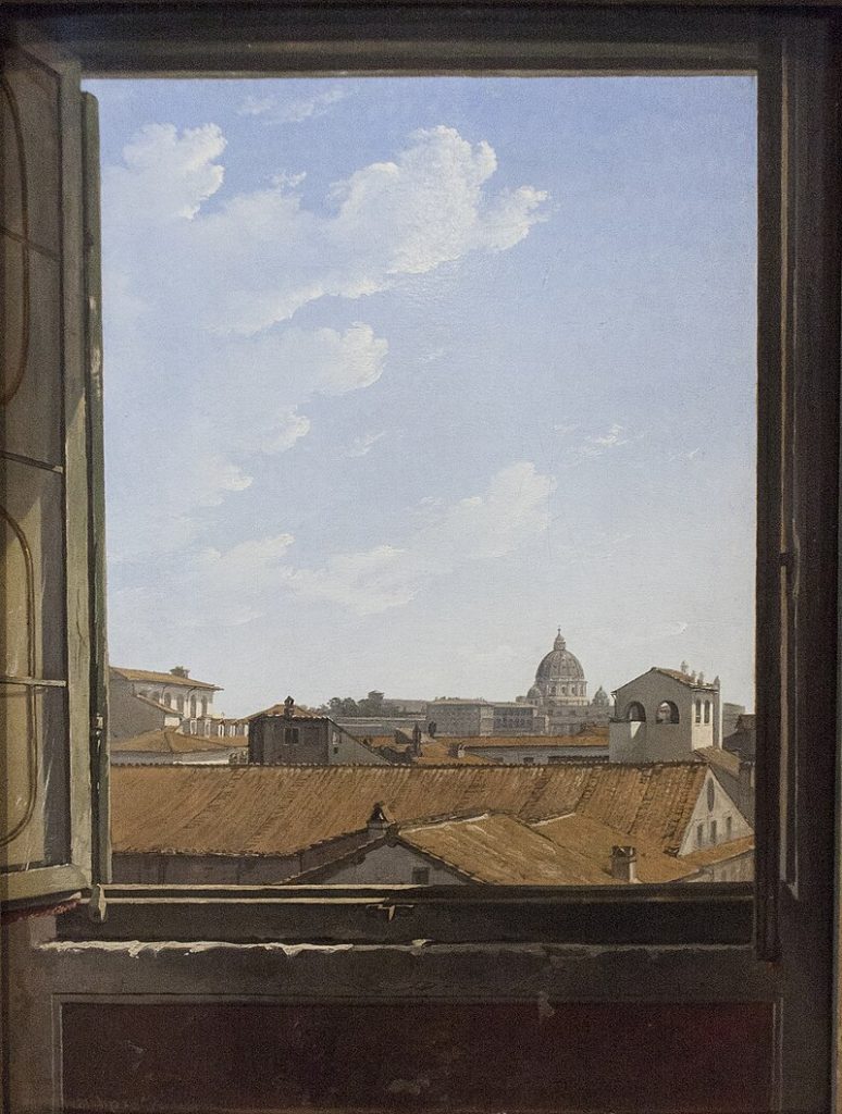 View of Rome from the Window captures the iconic beauty of Rome from an elevated vantage point.