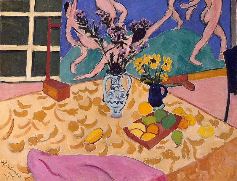 Still Life with Dance (1909) reflects his deep interest in both still life and the expressive power of dance.