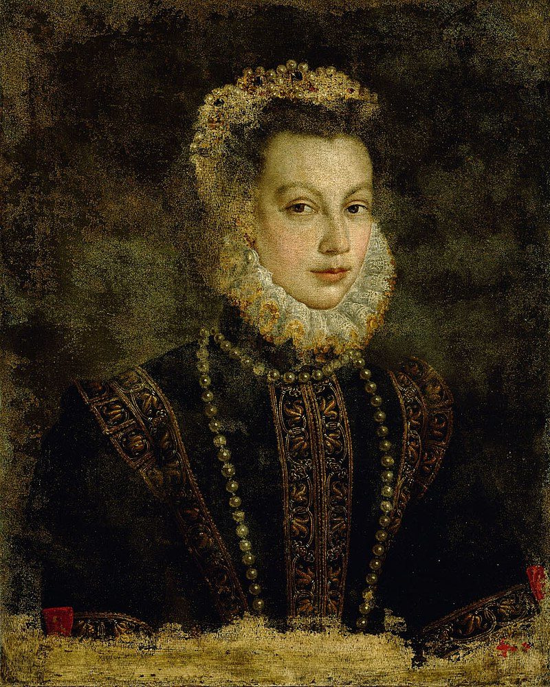 Portrait of Queen Elisabeth of Spain reflects the grace, dignity, and power of the Spanish queen.