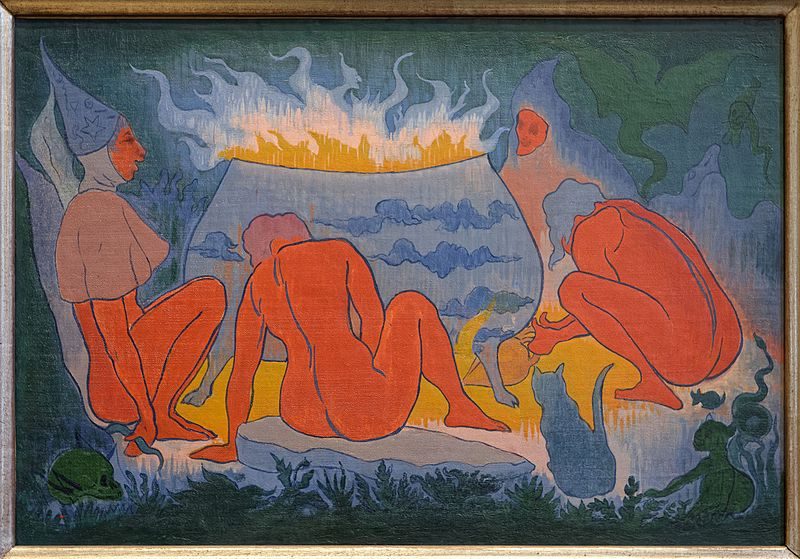 Witches Around the Fire (1891)  reflects the Symbolist fascination with mysticism, the occult, and esoteric rituals.