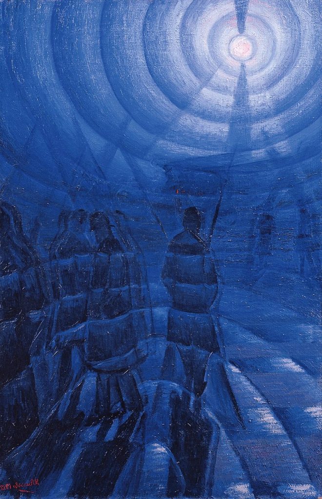 Solidity of Fog (1912) reflects the Futurist fascination with movement, atmosphere, and the interplay of light and form.