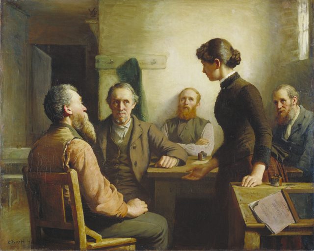 A Meeting of the School Trustees (1885) by Robert Harris