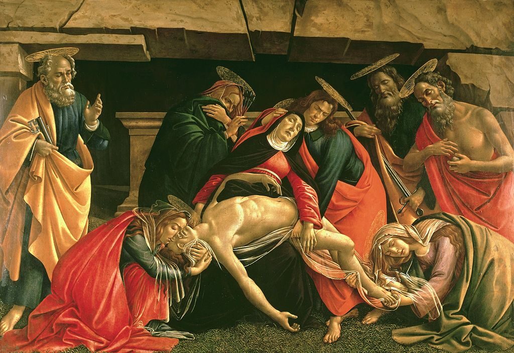 Lamentation of Christ (early 1490s) reflects the sorrow of Christ’s followers as they mourn his lifeless body