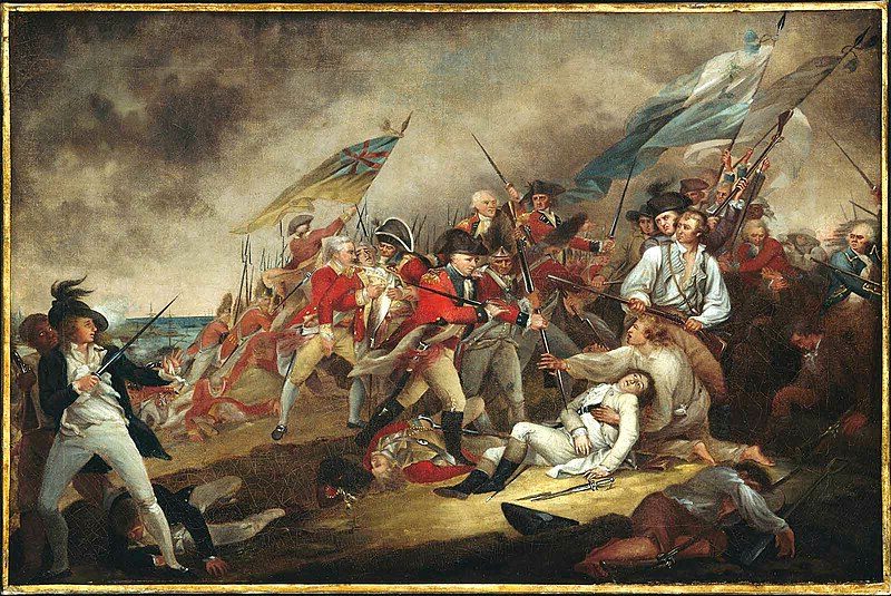The Death of General Warren at the Battle of Bunker's Hill reflects the heroism and tragedy of the early American Revolutionary War.