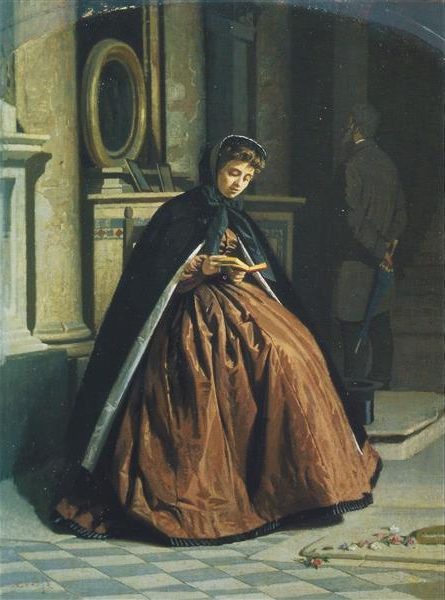 Oration (The Prayer) (1866) explores themes of spirituality and introspection. 