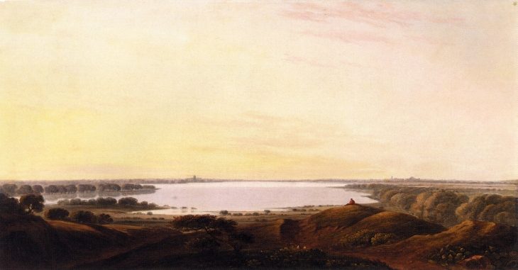 An Extensive River Landscape on the Thames is a prime example of his mastery in capturing large-scale natural scenes