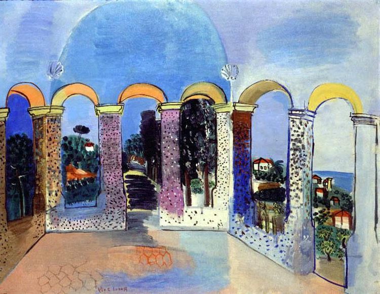 Arcades at Vallauris (1927) reflects his fascination with architecture, light, and Mediterranean landscapes.