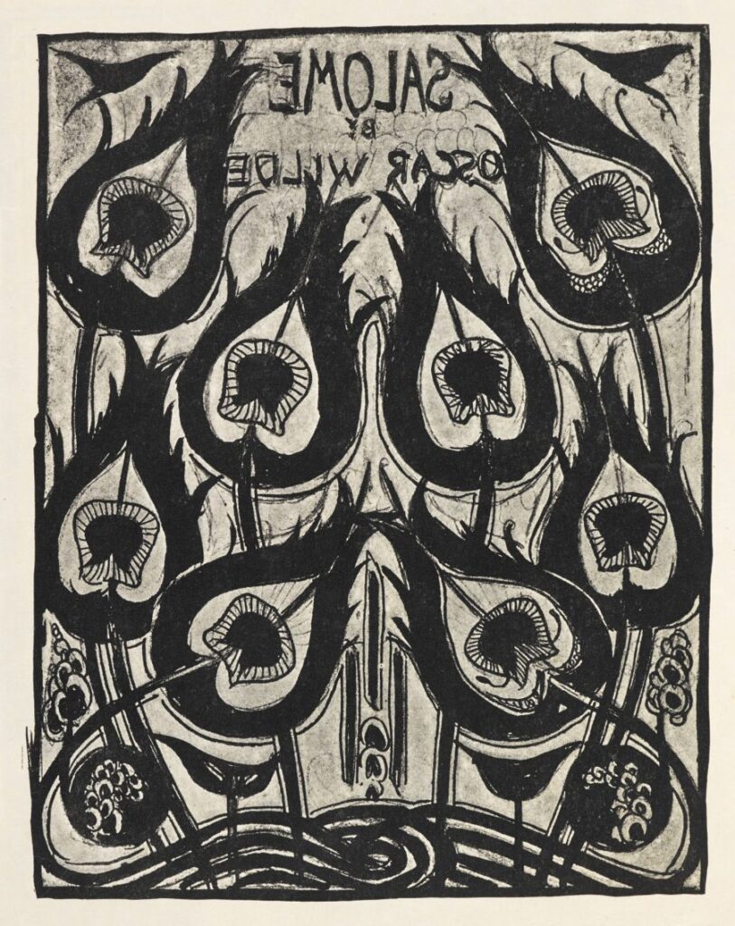 Salome (1894) by Oscar Wilde, illustrated reflects the decadent and symbolist movements through its striking modern aesthetic
